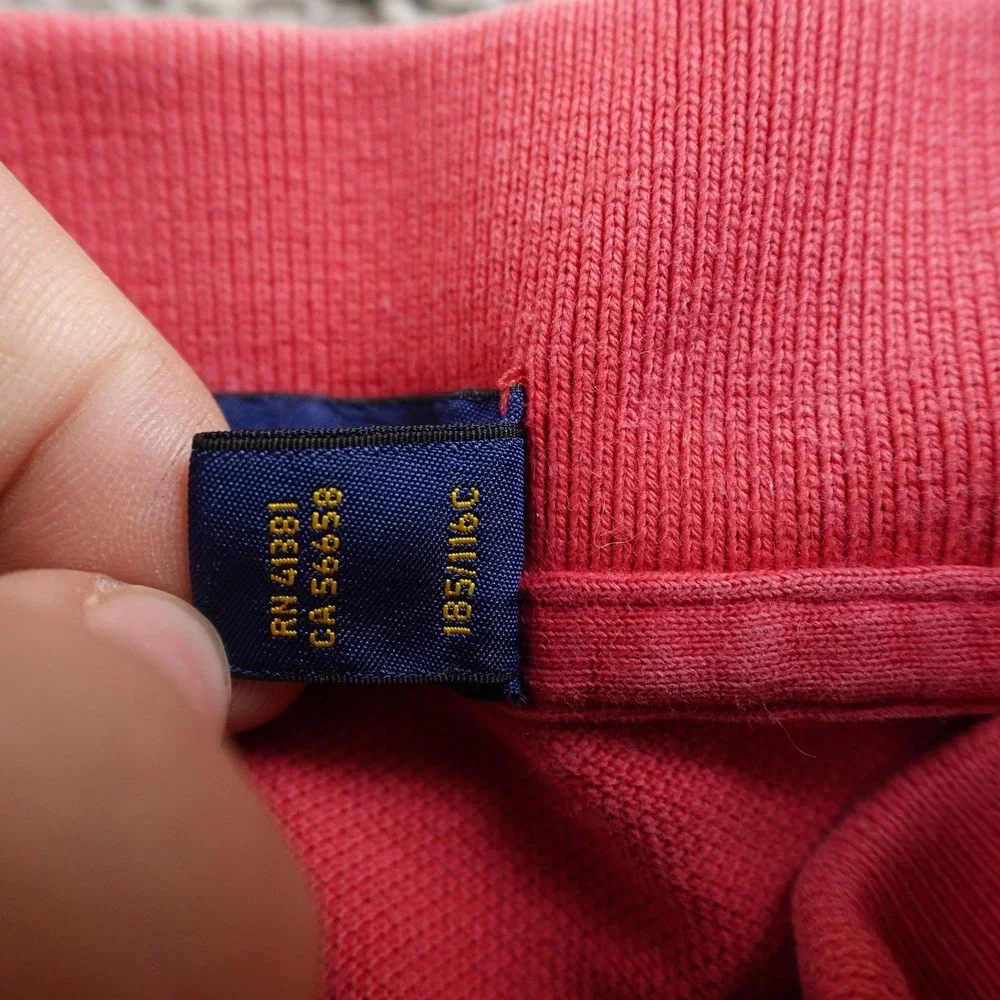 Ralph Lauren Polo Shirt Mens‎ 3XB Red Pique Pony Logo Golf Short Sleeve Preppy